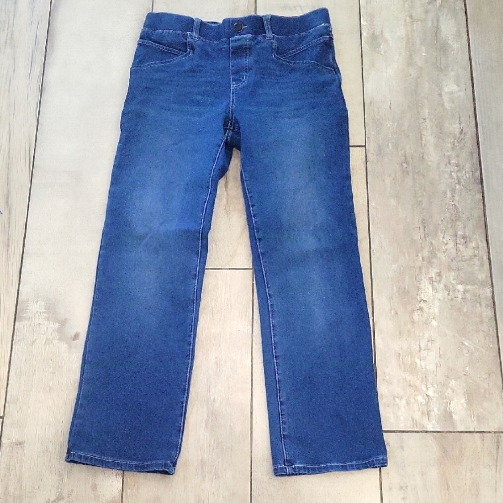 Betabrand Pants Womens Small Blue Skinny Is straight leg Mid rise Pull On #27/28